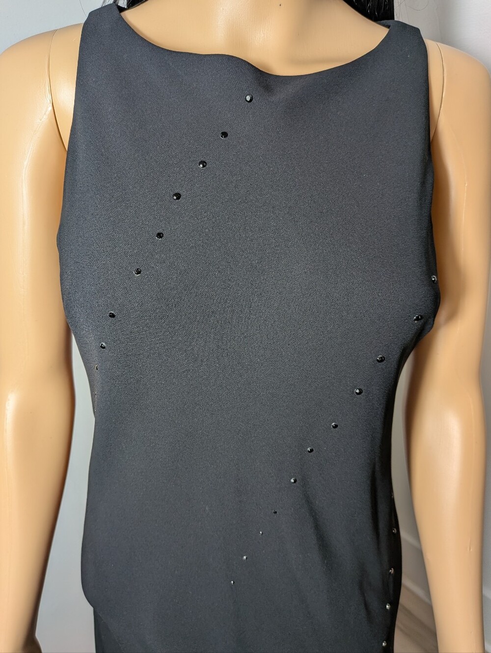 Jones NY Black Studded Dress Size 8 - Picture 5 of 10